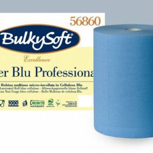 Cleaning cloth roll Bulkysoft Blue Power-3-ply